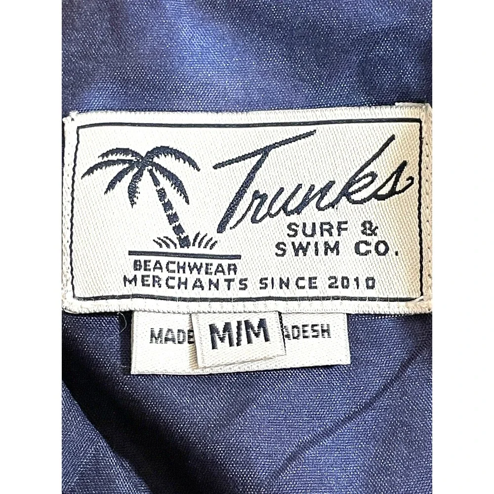 Trunks Surf & Swim Co. Mens size Medium Tye Dye‎ Button Down Shirt NWT Chest 42" - Picture 7 of 12